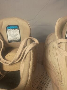 Hoka One One Kids' Cream Suede Trainer